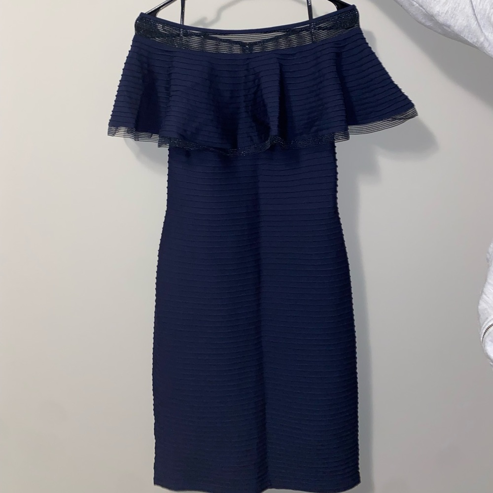 Tadashi Shoji off the shoulder dress
